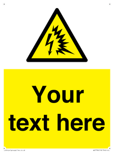 Custom warning Arc flash